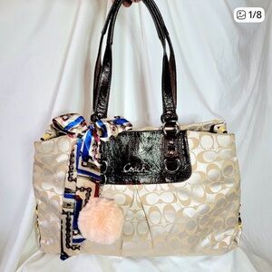 COACH CARRYALL – 2010 Ashley Signature Tote, EUC, Retails: $299